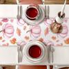 Thanksgiving Pumpkins Autumn Leaf Polyester Table Runners Wedding Decoration Durable Kitchen Dining Table Runners Party Supplies