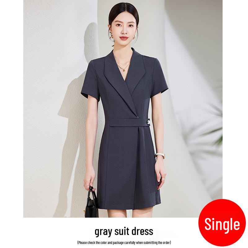 2024 Women's Professional Suit Dress: Elegant Summer Workwear for Formal Occasions in Beauty Salons & Jewelry Stores