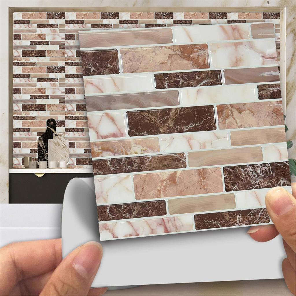 New Waterproof Marble Rock Crystal Tile Stickers Self-adhesive Wear-resistant Floor Stickers Home Kitchen Decoration