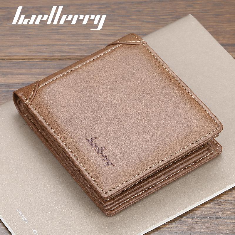 Baellerry Faux Leather Wallet for Men Business Design Card Holder Purse GZW