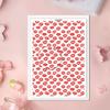 Valentine Love Heart Transfer Paper 95x138mm Clay Earrings Water Soluble Transfer Paper for Jewelry Making