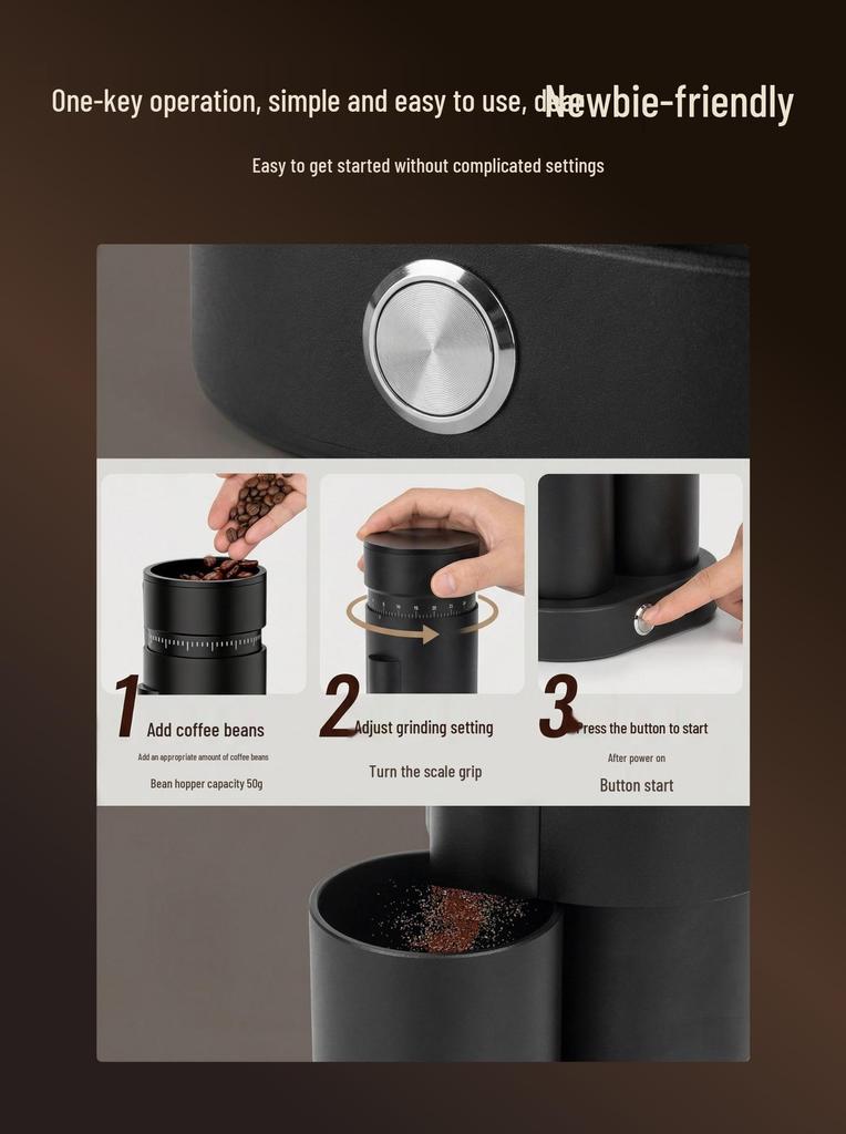 Fully Automatic Professional Coffee Grinder with Quantitative Dispensing for Western Restaurants