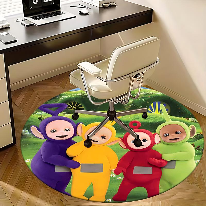 

Teletubbies,Tinky Winky Chair mat Round Rug Office carpet, Machine Washable, Non slip, Suitable for Living Rooms, Bedrooms 100cm