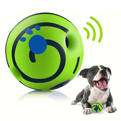 1 Stück Interaktiver Spielzeugball für Haustiere, Quietschender Hundespielzeugball, Langlebiger Zahnknirschen-Kautrainingsball, Zahnreinigungsball, Spaß-Haustierbedarf
