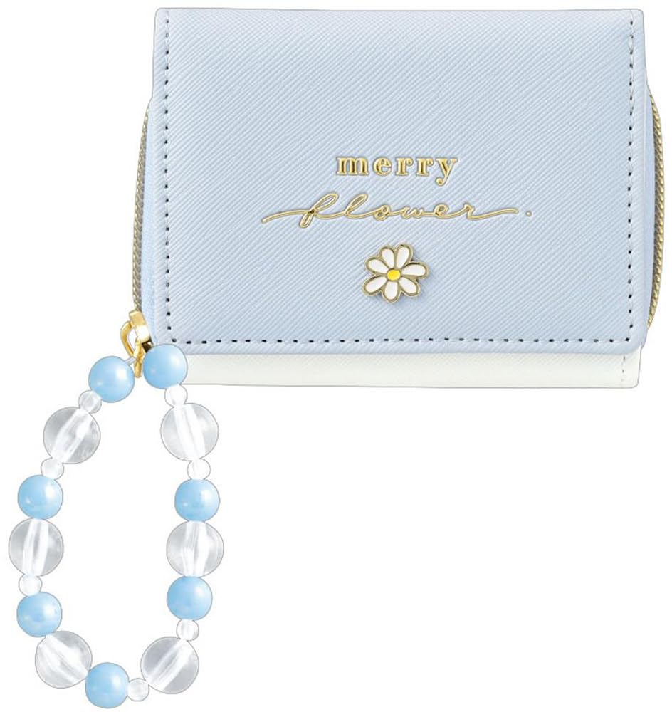 

Crux 118396 Кошелек тройного сложения/Цветок/Синий