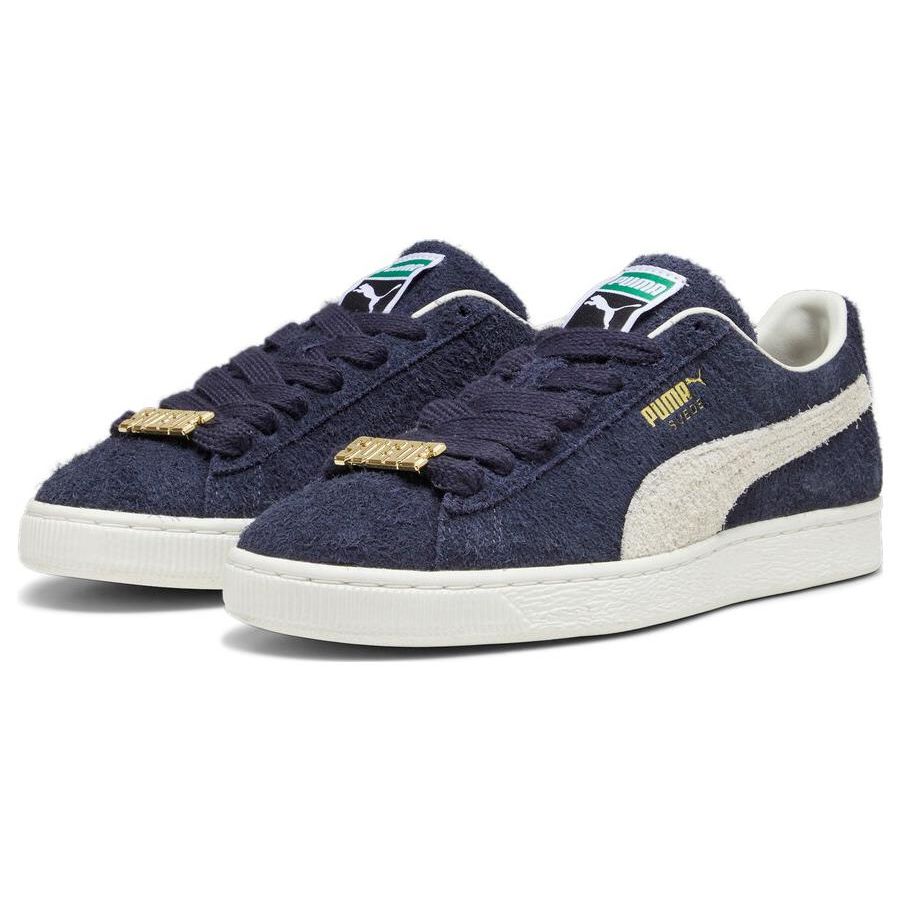 Puma Suede Fat Lace Comfortable Versatile Low-Top Sneakers Unisex Sneakers Blue 393167-01