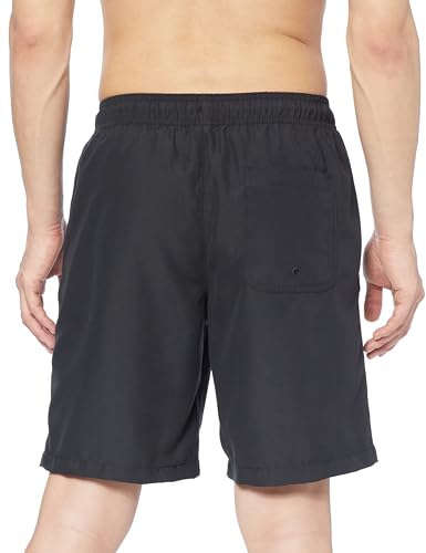 [Amazon Essentials] Swim Trunks (Inseam 23cm) Mesh Lining, Pockets, Drawstring, Men's, Black, XL