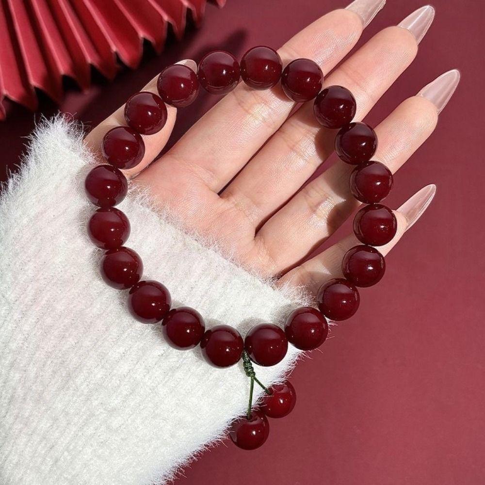 Cherry Bodhi Root Bracelet Yoga Bodhi  Bracelet Prayer Beads Mala Bracelet  Daily Wear