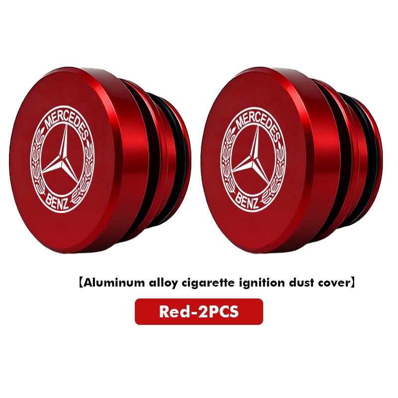 KFPO3 1/2PCS Car Cigarette Lighter Cover Button Protector Dust Cap Auto Accessories For Benz AMG W213 W124 W108 W126 Exclusive W204