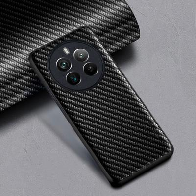 Stoßfeste, schlanke Carbonfaser-Hülle für Realme 12 Pro Plus 5G, rutschfeste Vollkörperschutz-Handyhülle