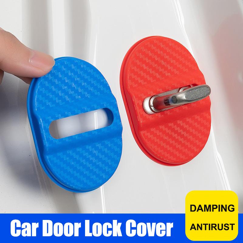 4pz Copertura Protettiva Elastica per Fibbia Serratura Portiera Auto in Silicone Per Porsche Cayenne Panamera Macan 911 Taycan Boxster Cayman 918Pajun
