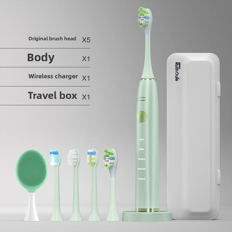 

Срок службы батареи 300 дней Электрическая зубная щетка с подметающим звуком Беспроводная зарядка Автоматическое отключение звука Интеллектуальная стерилизация Дезинфекция Мягкие волосы