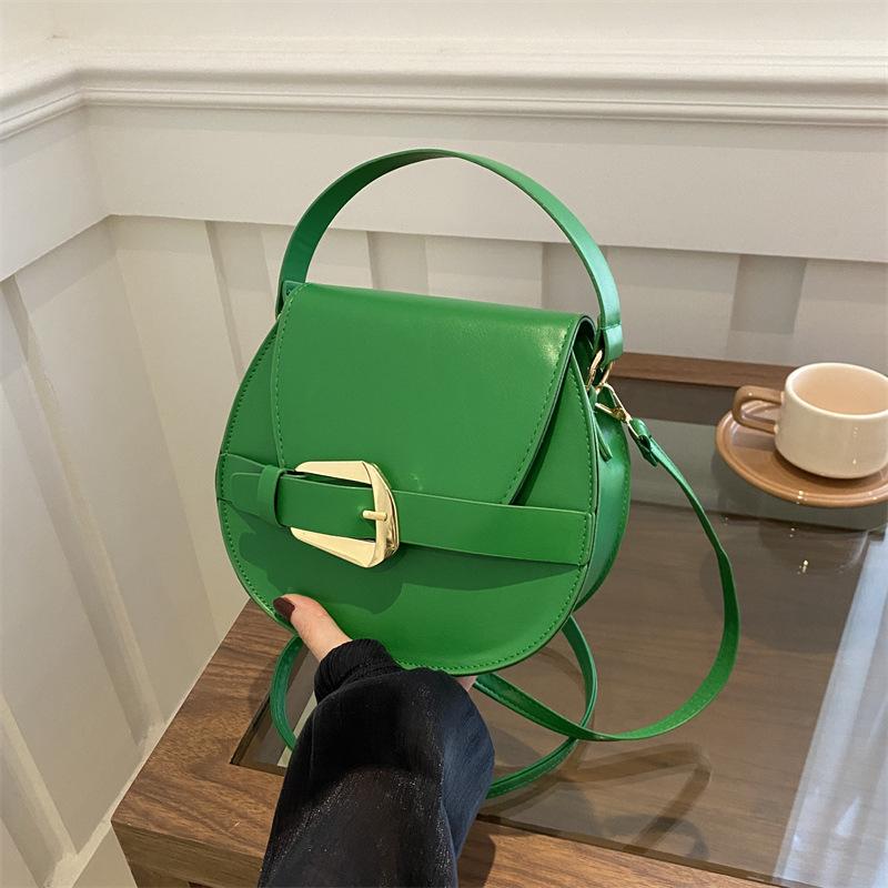 Taška Módní kabelka Zahraniční styl Candy Color Niche Univerzální taška přes rameno Textured Messenger Bag