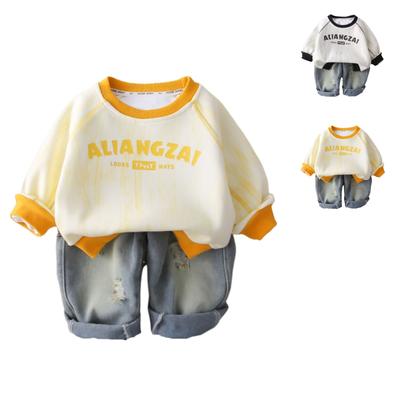 Uformelt langermet sett for barn, komfortable hverdagsantrekk