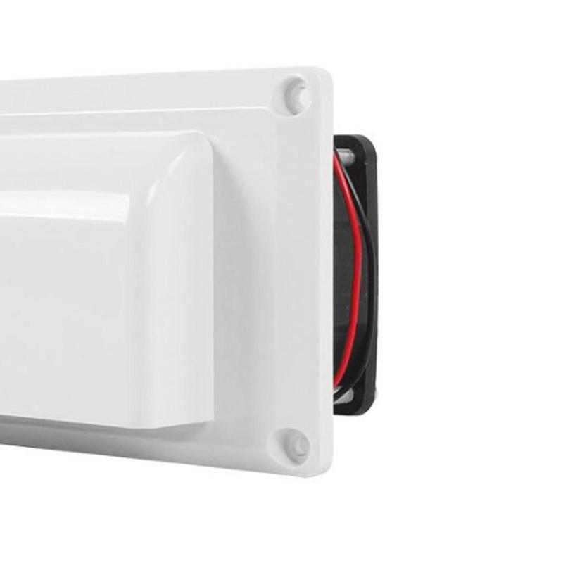 12V RV Side Vent Fan Efficient Metal Shell Quick Ventilating Premium with Mounting Screws for Motorhome Trailer Boat Marine Rvs