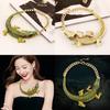 Animal Theme Alloy Necklace Rhinestone Accents For Women Fashion Decoration