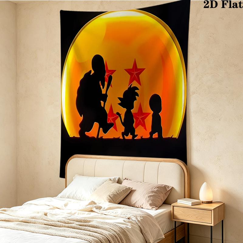Dragon Ball Super Wall Tapestry Aesthetic Wall Hanging Printed Fabric Blanket Decorative Tapestries For Bedroom Living Room Home Decor