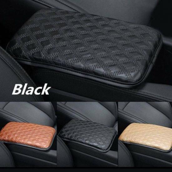 Universal Car Armrest Pad Mat Cover Center Console Box PU Leather Cushion Pad
