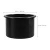 ABOOFAN Cup Recessed Set of Black Drink Holder for DIY Modification Homemade Insert Outer Diameter Depth 64mm Holder, Type, 4, Plastic, Car,