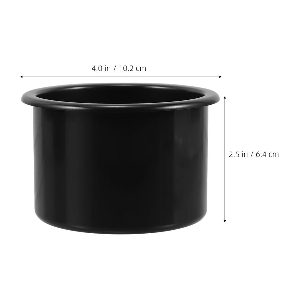 ABOOFAN Cup Recessed Set of Black Drink Holder for DIY Modification Homemade Insert Outer Diameter Depth 64mm Holder, Type, 4, Plastic, Car,