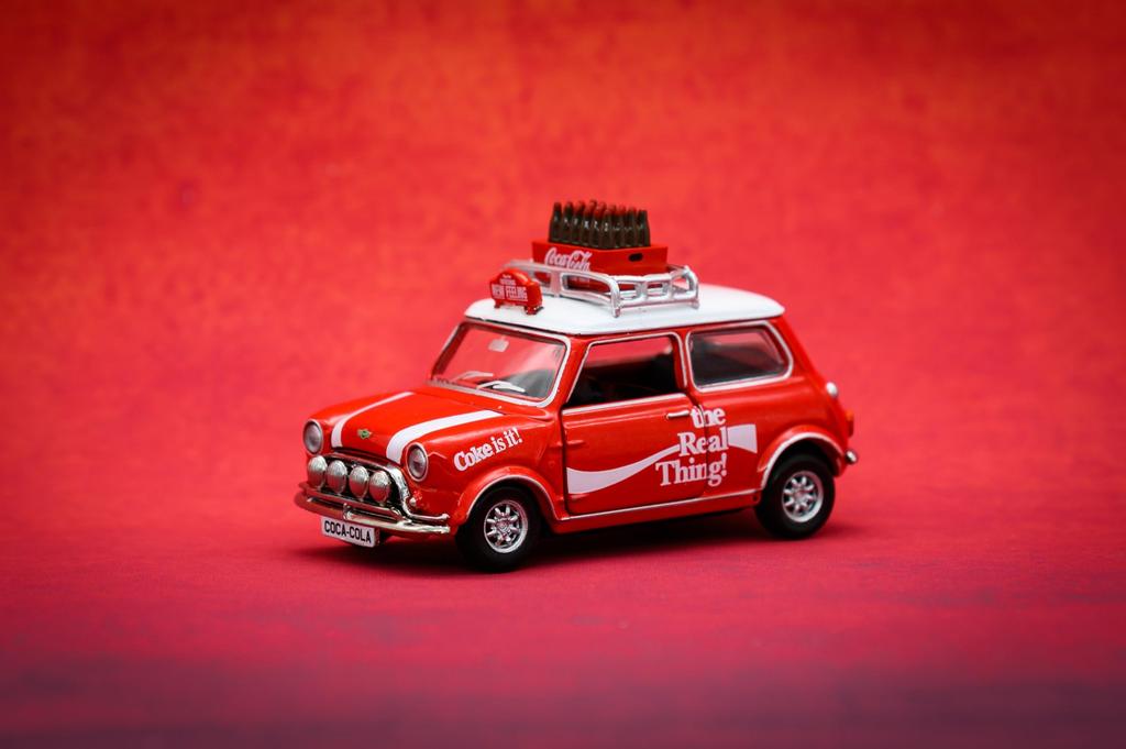 Tiny City Scale Mini Cooper Mk 1 Diecast Car 1/50 Coca-Cola