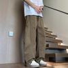 Ji Chao brand overalls men's fat loose and enlarged casual straight charging trousers