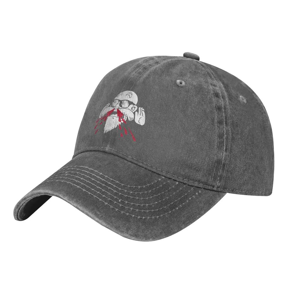 Master Roshi Baseball Cap Fashion Distressed Denim Headwear Unisex Style Outdoor Activities Adjustable Hats
