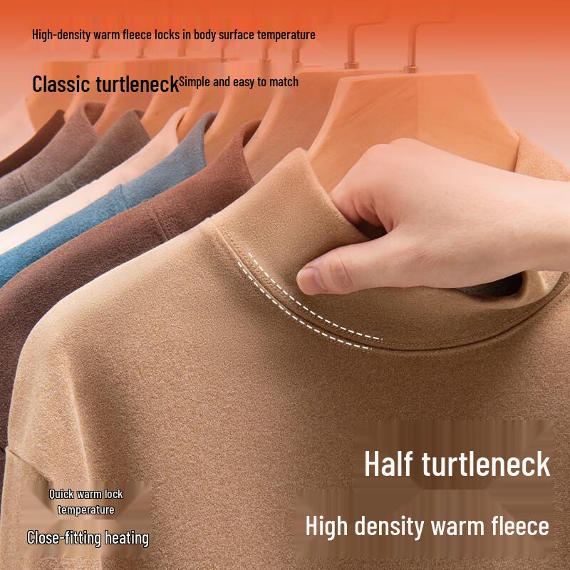 Mark Fairwhale Men's Double-Sided Velvet Thermal Long Sleeve T-Shirt