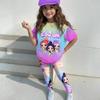 Children's Casual Short-sleeved Printed Short-sleeved Shirt And Pants Two-piece Set