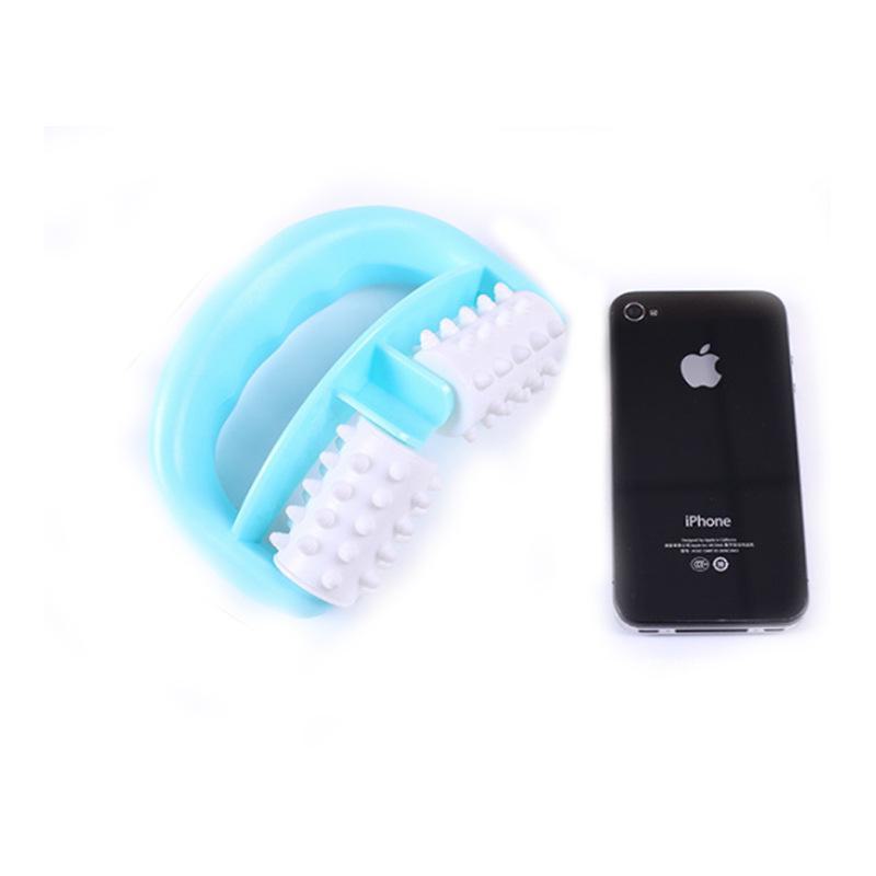 Double Wheel Manual Plastic Massager with Round Handle - Model T9142