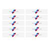 5/10PCS Car Interior Sticker Creative Badge Stickers Waterproof For BMW M Performance M3 M5 M6 F01 F20 F10 F13 X5 F11 G20 X3 X1 gjbf54