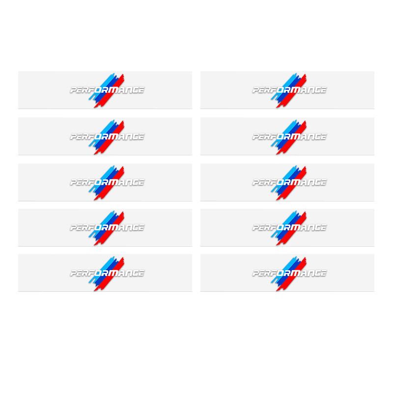 5/10PCS Car Interior Sticker Creative Badge Stickers Waterproof For BMW M Performance M3 M5 M6 F01 F20 F10 F13 X5 F11 G20 X3 X1 gjbf54