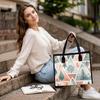 Stylish Forest Pattern Tote Bag Casual Daily Commute Portable Handbag