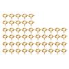 50 Pcs Spring Ring Clasps 6mm Diameter 1.5mm Hole Decorative Copper Round Clasps for Jewellery Gold