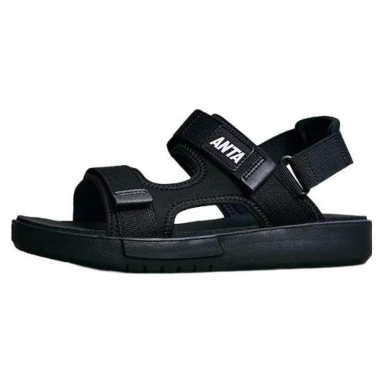 New Anta Life Collection Beach Sandals Men's Black 112338505-1