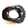 Dog Toy Tire Shape Bite Resistant Vinyl Sound Squeaky Play Toy for Training