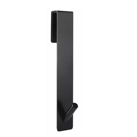 

1/2 шт. Бесследный крючок для безрамных стеклянных дверей толщиной до 3/8 дюйма Крючок для душа Крючок для полотенца из нержавеющей стали для ванной Вешалка для халата Short чёрный