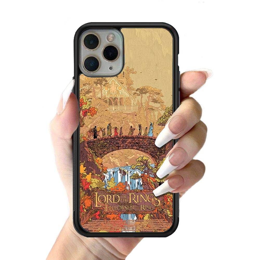 T-The L-Lords Of The R-Rings Phone Case Silicone PC+TPU For For iPhone  11 12 13 14 15 16 Plus Pro Max Cover