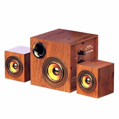 Q6 Multi-media Combination Computer Speakers Bass Stereo BT Music Player Subwoofer SoundBox for Desktop Laptop Notebook Tablet