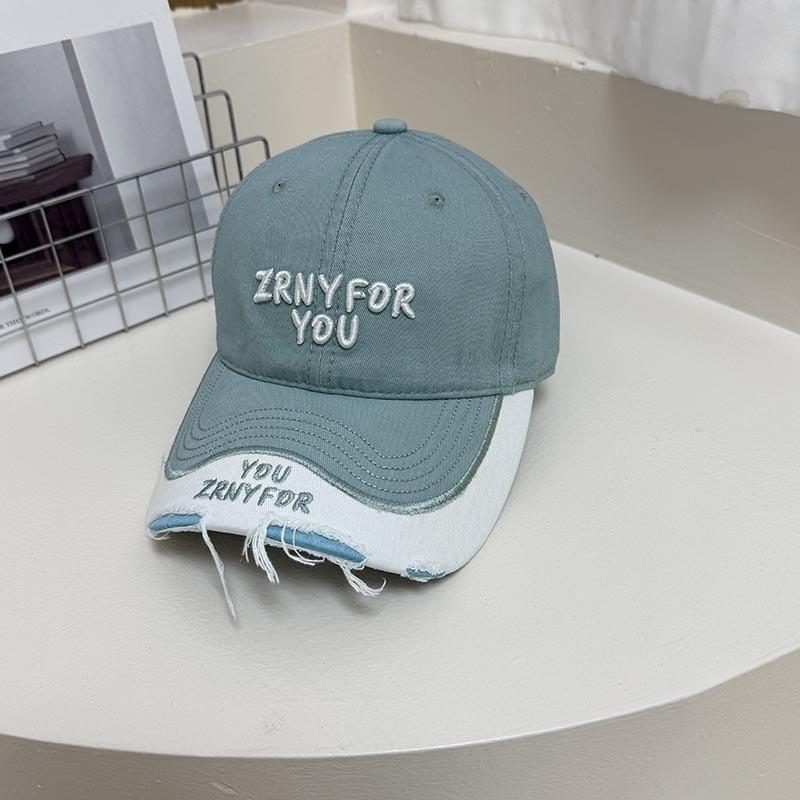 Embroidered Color Block Baseball Cap With Adjustable Fit For Summer Casual Men Women