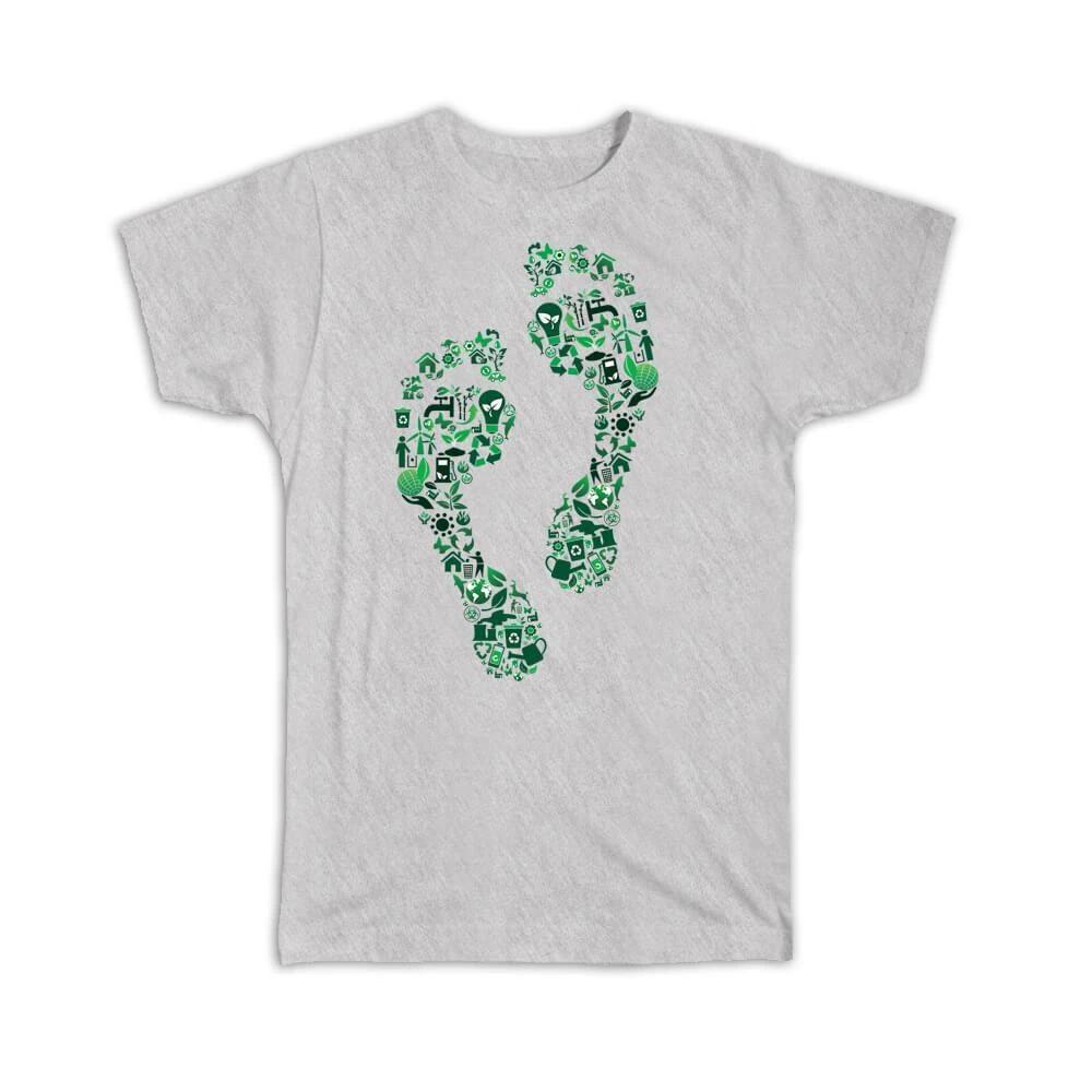 Gift T-Shirt : Eco Friendly Green Steps Kraft Paper Recycling Sign Protect Our 3XL