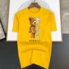 summer harajuku Robot Bear print funny t shirt Men graphic t-shirt short sleeve casual white tops tee women fashion clothing