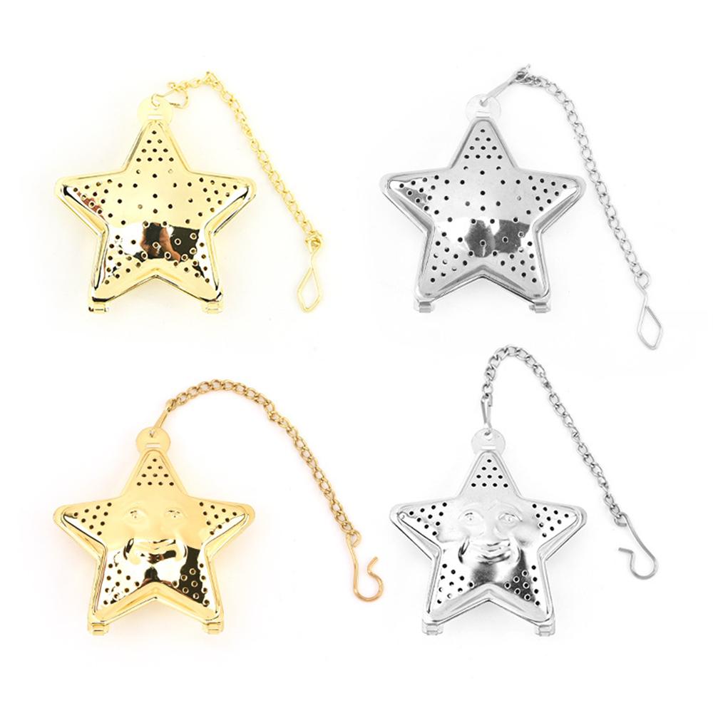 20pcs Star Shaped Tea Infuser Stainless Steel Tea Strainer for Loose Leaf Tea and Spices серебряный