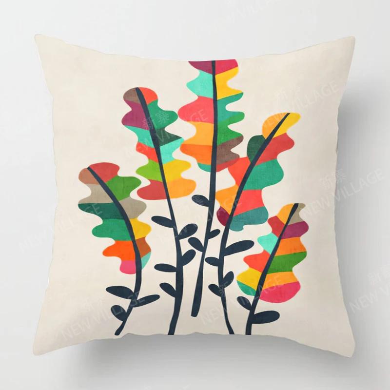 Zuhause Wohnzimmer Mode Dekoration Kissenbezüge Leinen Sofakissenbezüge 45*45 Kissenbezug 40x40cm 50x50 45x45