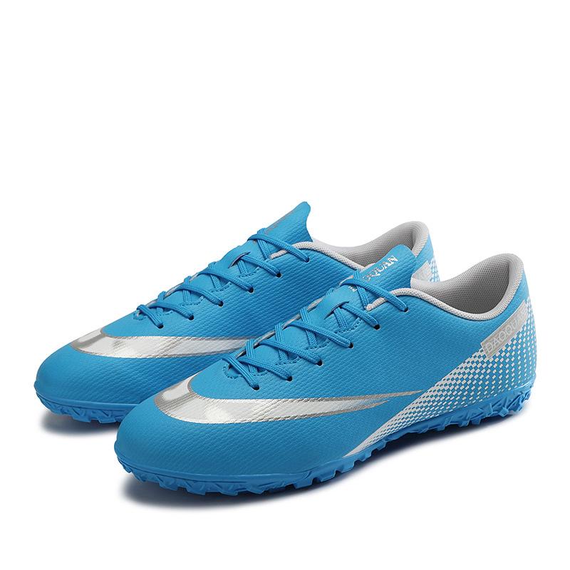 Large size football shoes men's high-top teenage students game training shoes artificial grass long broken nail sports shoes