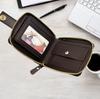 Vintage Horizontal Zipper Men's Wallet Short Card Holder Leather Bifold Wallet Genuine Leather Business Casual Multi-Function Wallet