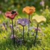 Harz Blumen Vogeltränke Ständer Erdspieß Insekten Trinkwasser Vogel Futterbecher Rasen Terrasse