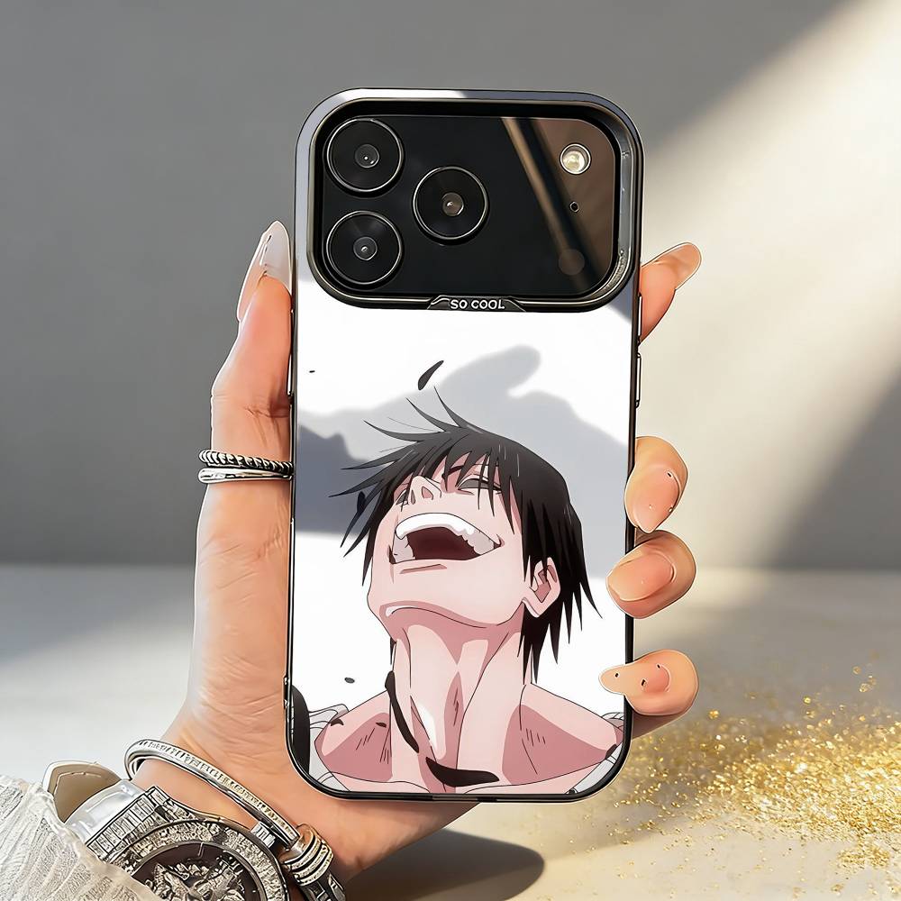 Toji F-Fushiguro Jujutsu K-Kaisen Phone Case For iPhone17,16,15,14,13,12,11,Pro,MAX White Matte Shockproof Cover
