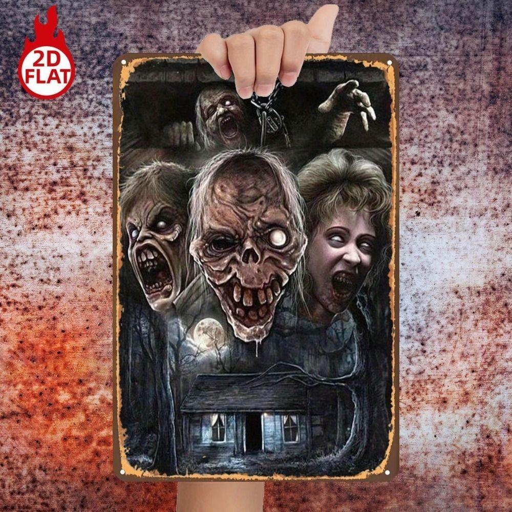 Metal Wall Sign Anime Horror Corpse Party Scene 20x30cm Decor