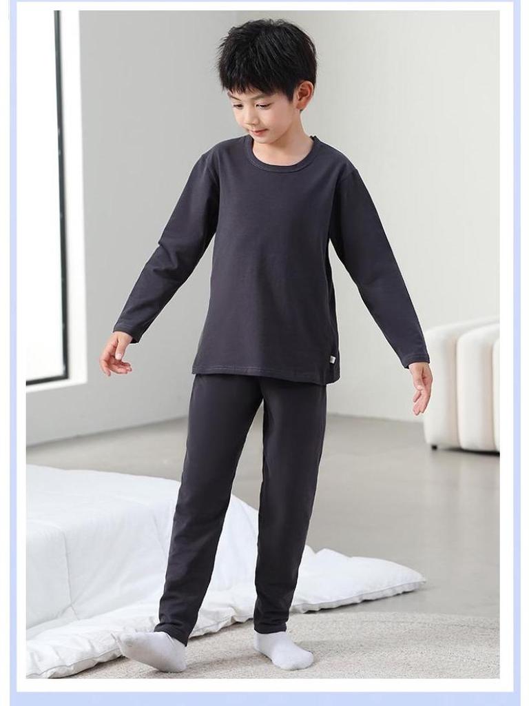 Chłopięcy Termiczny Bawełniany Zestaw Bielizny Lycra - Jesień/Zima 2025